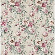 Фото: ткань из льна с цветочным рисунком 223981- Ампир Декор