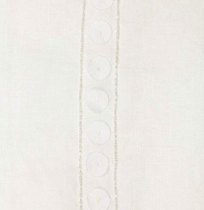 льняная ткань с пайетками и стеклярусом Bonita White Voyage Decoration - 1