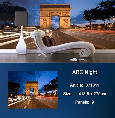 Обои KT Exclusive Metropolis 871011 Arc Night KT Exclusive