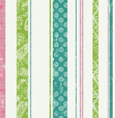 Обои свелые с цветной полоской DK6092 