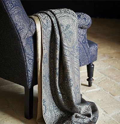 жаккардовая ткань темного оттенка 331205 Zoffany - 1