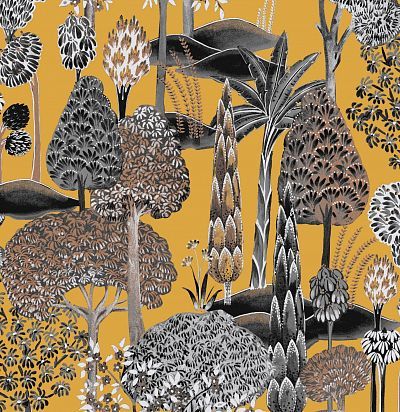 Обои рулонные тропические деревья SUM001 Khroma