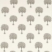 Фото: Ткань дизайнерская вышивка деревья с фруктами F1541/01- Ампир Декор
