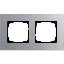 Фото: Рамка 2-постовая, алюминий- Ампир Декор
