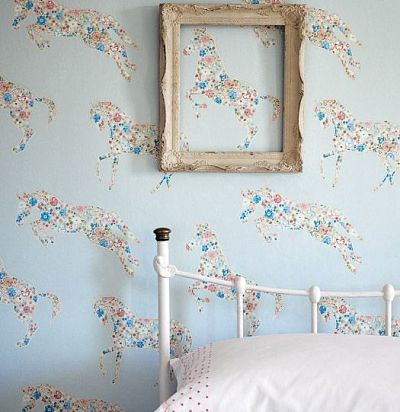 голубые обои для детской 214035 Sanderson - 2