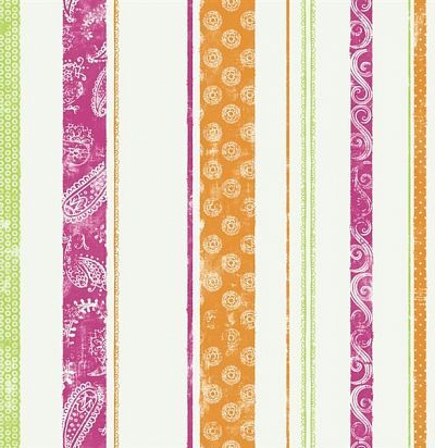 Обои в цветную полоску DK6089 