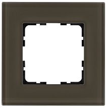 Фото: Рамка 1-постовая, стекло цвет Каперсовый- Ампир Декор