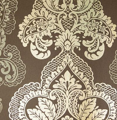 обои коричневые классические 355018 