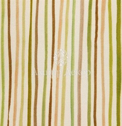 портьерная английская ткань Elm Cream/Green 