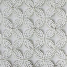 Фото: Стеганые обои серебряные дизайн Амулет 10-011-011-00- Ампир Декор