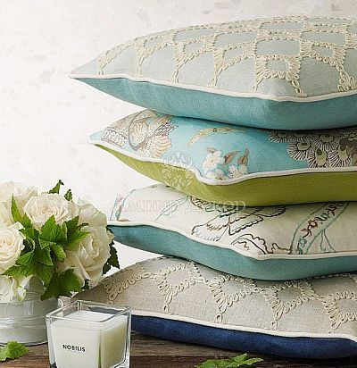 французские льняные ткани 10373.03 Nobilis - 1