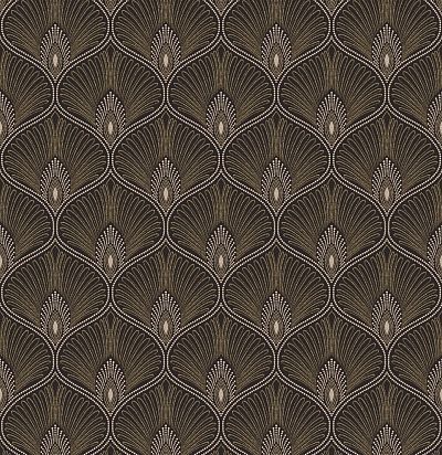 Обои рулонные узор перо павлина OTH202 Khroma Zoom