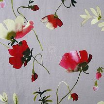 Фото: натуральная ткань с акварельным принтом 10369.50- Ампир Декор