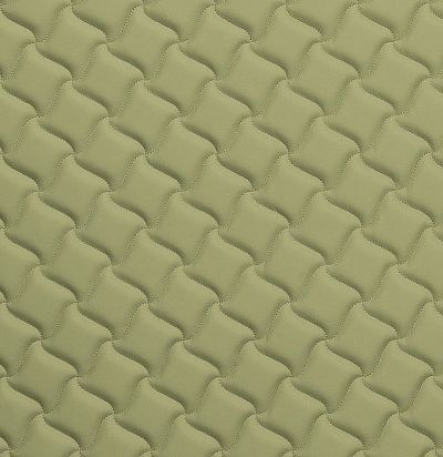 Стеганые обои серо-зеленые матовые дизайн клевер 10-003-019-27 