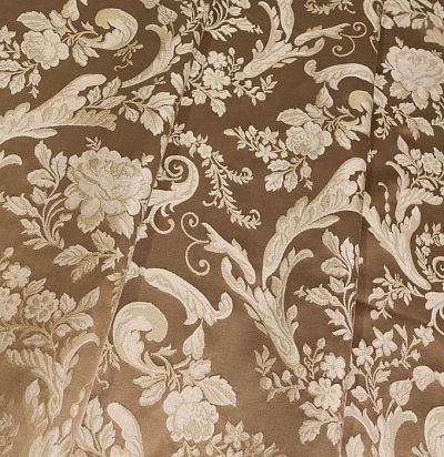 натуральный шелк с цветочным узором Lago 6218-806/gg/414 Ampir Decor - 1