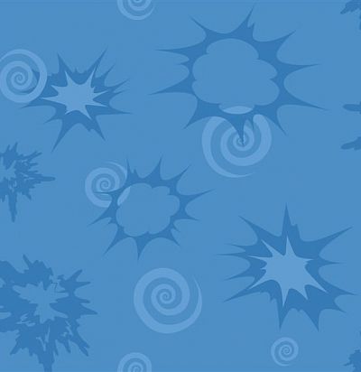 Обои голубые с рисунком DK6074 