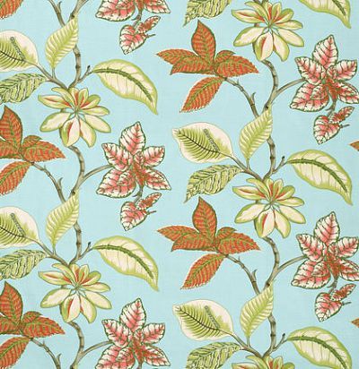 Ткань Thibaut Biscayne F95749 Lucala Blue and Pink 