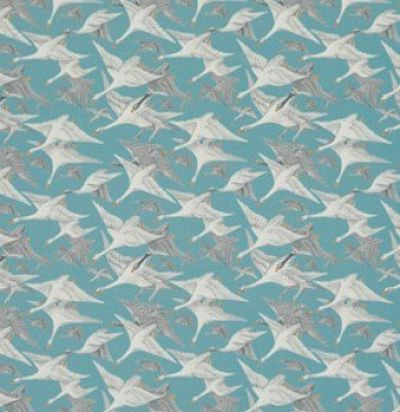 Английский бархат FD288R11 Wild Geese Velvet Goose Teal Mulberry