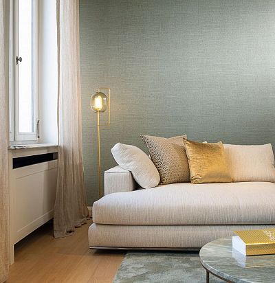 Обои однотонные оливковые 48502 ARTE - 1