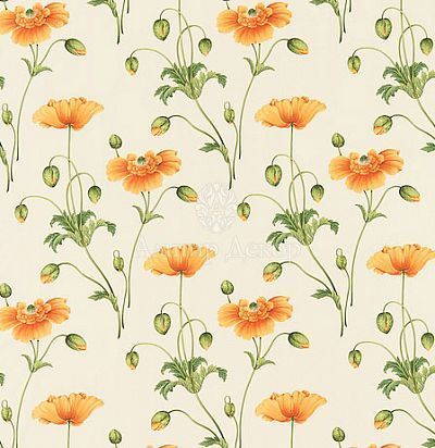 Английские ткани цветы маки DPFPPP-202 Sanderson