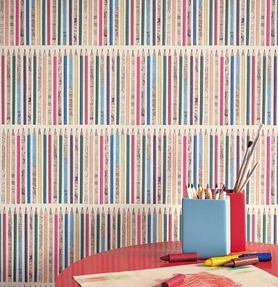 обои с разноцветными карандашами 214033 Sanderson - 2
