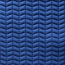 Фото: Стеганые обои  ярко-синие дизайн Модерн горизонтальный 20-017-120-00- Ампир Декор