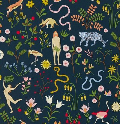 Обои современные красочные, с изображнием  цветов, животных, людей 112795 Scion