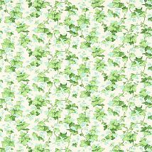 Фото: ткань из хлопка с принтом зеленый плющ 224336- Ампир Декор