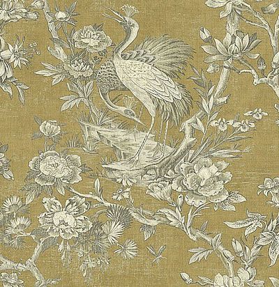 Обои с цветочной композицией и птицей SV60705 