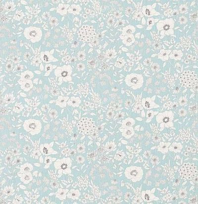 Ткань Sanderson  The Potting Room Prints & Embroideries 226356 Maelee-Teal Sanderson
