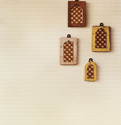 бежевые геометрические обои 342061  - 1