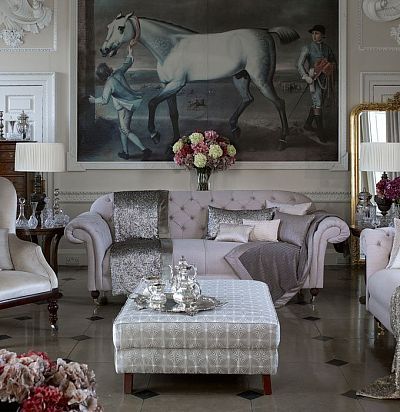 ткань с пайетками Aquilla Pewter  - 1