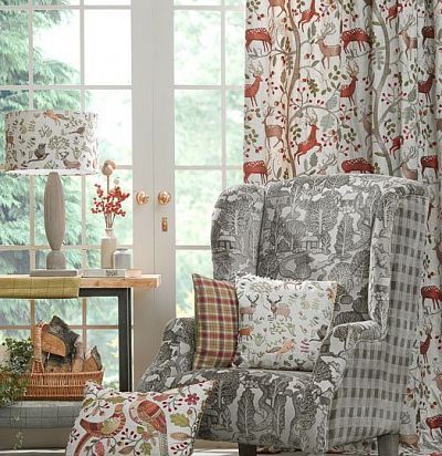 ткань серого оттенка Glendale Hazel  - 1