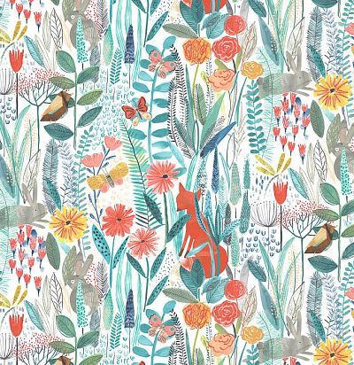 Обои для детской комнаты с лесными зверями 112633 Harlequin