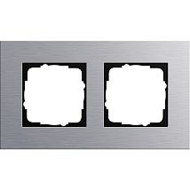 Фото: Рамка 2-постовая, алюминий- Ампир Декор