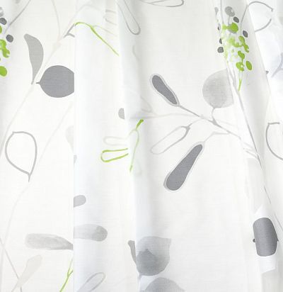 светлый тюль с принтом цветы 4240-16 F 