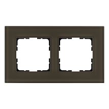 Фото: Рамка 2-постовая, стекло цвет Каперсовый- Ампир Декор