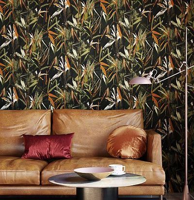 обои черные с цветами IUM103 Khroma - 1