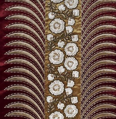 Ткань для портьеры с вышивкой 10569.51 Nobilis