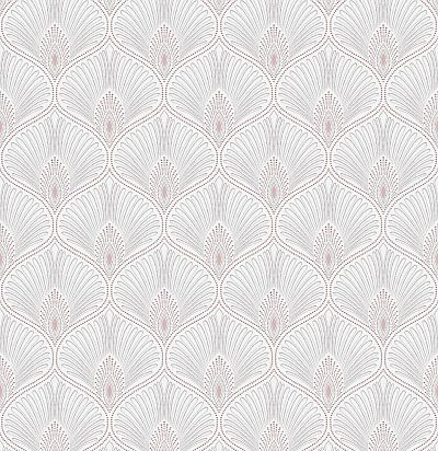 Обои рулонные узор перо павлина OTH205 Khroma Zoom