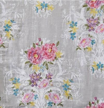 Портьерная ткань с вышивкой Ainsley Peony 