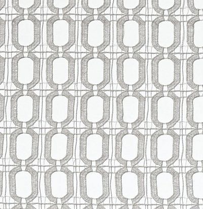 тюль с геометрическим дизайном серебро Emilia 01 Silver 