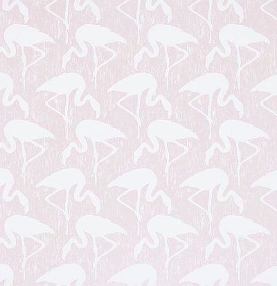 обои с фламинго нежно-розовые 214565 Sanderson