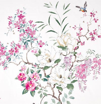 Анлийская портьера 226292 Magnolia & Blossom Blossom/Leaf Sanderson