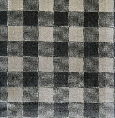 ткань бархатная в клетку Brecon Charcoal 