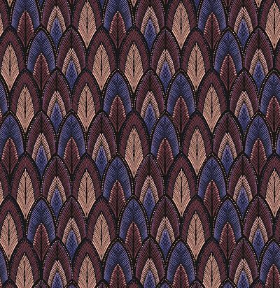 Обои рулонные узор из перьев птиц SUM403 Khroma