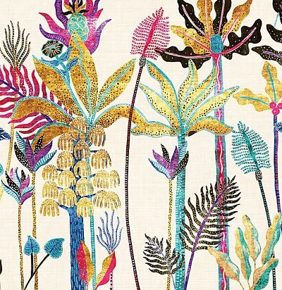 Панно крупные разноцветные пальмы DGHAV2042 Khroma