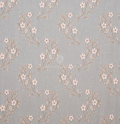 Тюль с цветочным рисунком 10445 -3 Oriental Blossom Marshmallow Morton Young & Borland