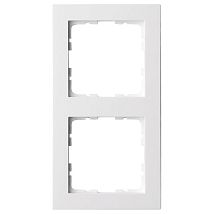 Фото: Рамка G-Classic  2-постовая, цвет белый глянцевый- Ампир Декор