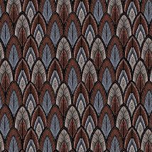 Фото: Обои рулонные узор из перьев птиц SUM406- Ампир Декор